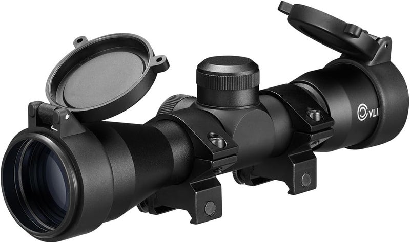 CVLIFE JackalHowl 4X32 Compact Rifle Scope for .22 Caliber Rifles with BDC Reticle, Ideal for Medium to Long-Range Hunting up to 500 Yards - Image 1